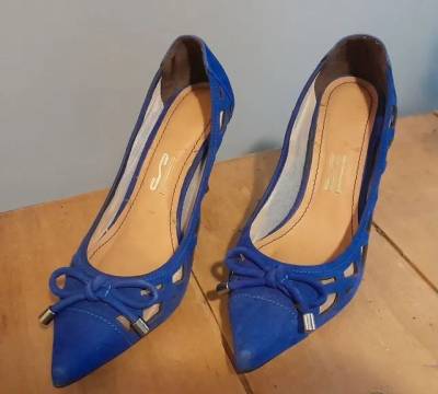 Scarpin Azul Turquesa N 36