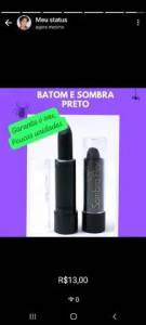 Batom Preto Halloween