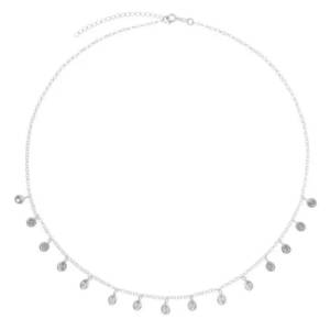 Choker Ponto De Luz Cristal Em Prata 925