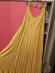 Vestido De Festa Amarelo Tam. G