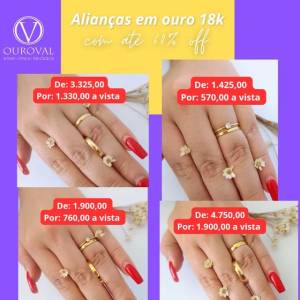 Alianas Em Ouro 18k