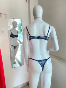 Lingerie Rendada Bicolor Com Aro