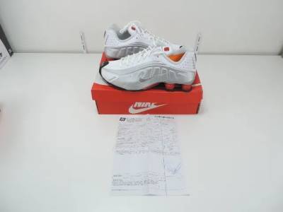 Tnis Nike Shox R4 Branco Vermelho E Prata Novo C/ Nf