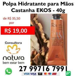 Natura Polpa Hidratante Mos Castanha Ekos - 40g