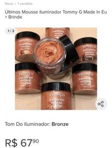 ltimos Mousse Iluminador Tommy G Made In Eu + Brinde