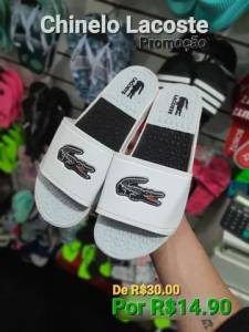 Chinelo Slide Lacoste