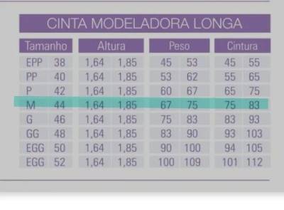 Cinta Ps-cirrgica Tamanho G/m