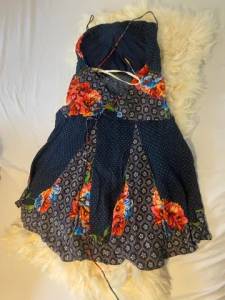 Vestido Farm Azul Florido