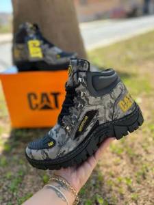 Bota Caterpillar  Masculina  Nova Camuflada Cinza