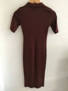 Vestido Zara Midi Gola Polo Tamanho P Novo