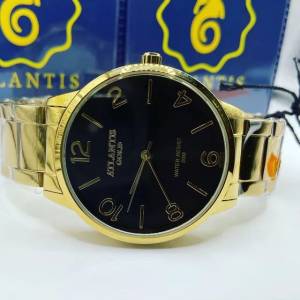 Relgio Atlantis Gold Feminino Ao Inoxidvel A Prova D?gua