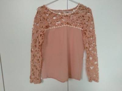 Blusa Renda Manga Longa - Tam P