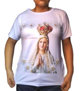 Camiseta Nossa Senhora De Ftima M E G