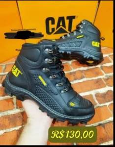 Bota Caterpillar Estilo Motoqueiro Marron 129,90 Por R$99,90