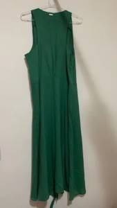 Vestido Transpassado Verde Dzarm