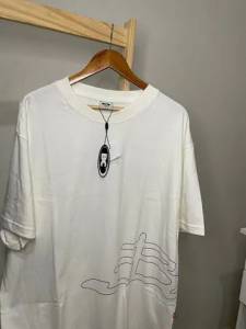 Camiseta Barra Crew Signature Off White