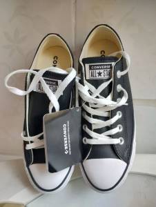 Tnis All Star De Couro Preto Original