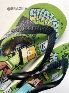 Chinelo Minecraft Havaianas