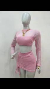 Conjunto Rosa Bb Por 70