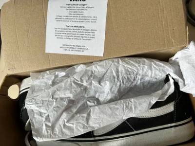 Tnis Vans Old Skool Black White Tamanho 39