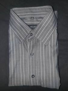 Camisa Manga Longa - Risca De Giz - Cinza