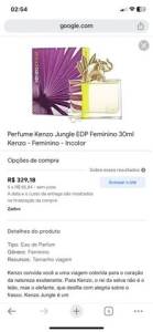 Vendo Perfume Kenzo Jungle 30 Ml - Feminino