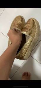 Sapato Estilo Mocassim De Lantejoula N 36 Beira Rio