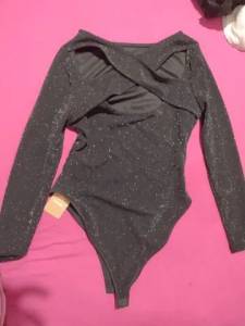 Body Glitter Preto - Shein