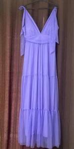 Vestido De Festa Lavanda/lils -usado Uma Vez