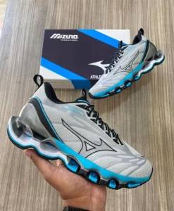 Tenis Mizuno Azul Com Cinza Masculino