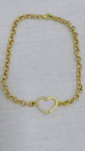 Pulseira De Ouro 18k 19 Cm