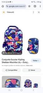 Bolsa Kipling Nova Na Etiqueta