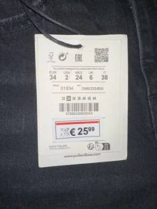 Cala Jeans Preta Pull And Bear Tam 34