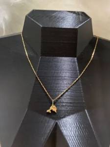 Cordo E Pingente  Feminino Em Ouro 18k