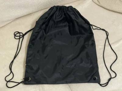 Mochila Saco Em Nylon Com Bolso Frontal