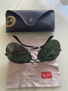 culos Ray Ban Aviator Black Original Zero