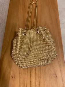 Bolsa Dourada Strass