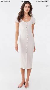 Vestido Forever 21 Longo Branco