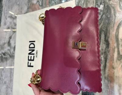 Bolsa Fendi Original Toda Em Couro