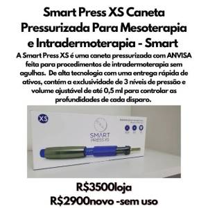 Smart Press Xs Caneta Pressurizada Mesoterapia E Intradermoterapia - Smart