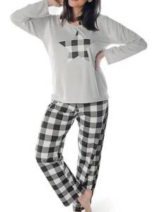 Pijama Longo Feminino Xadrez