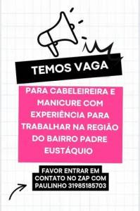 Temos Vaga Cabeleireira E Manicure