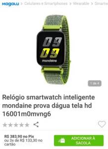 Relgio Smartwach Mondaine 16001