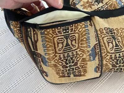 Bolsa De Viagem / Mala De Mo Estampa Peruana