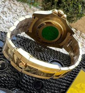 Relgio Rolex Submariner Dourado Com Preto