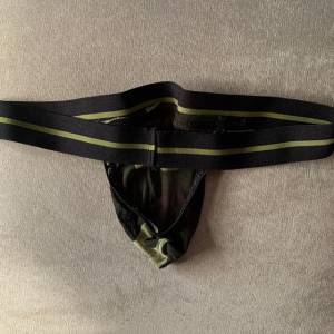 Cueca Jockstrap Masculina Importada Transparente Camuflada