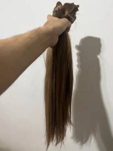 Vendo Cabelo Natural Humano Tecido Alongamento Mega Hair