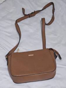 Bolsa Marron/bege Satinato