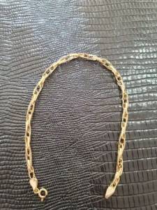 Pulseira De Ouro 21cm