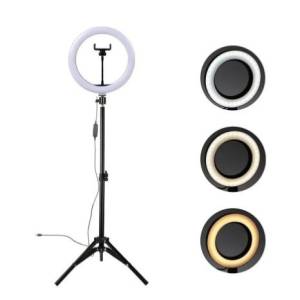 Ring Light Led Iluminador 26cm 10 Polegadas Completo 2.1m Trip 210cm